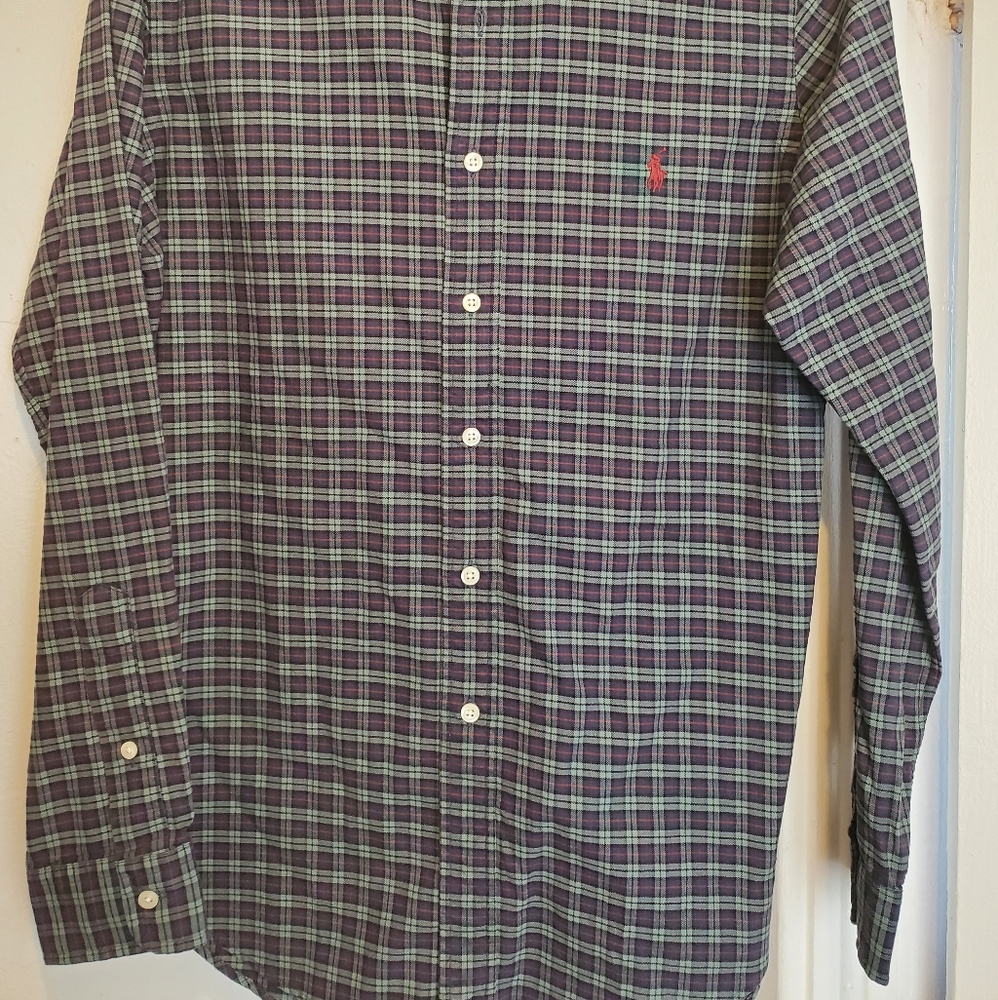 Ralph Lauren Men's Plaid Casual Button Down Shirt - Picture 2 of 3